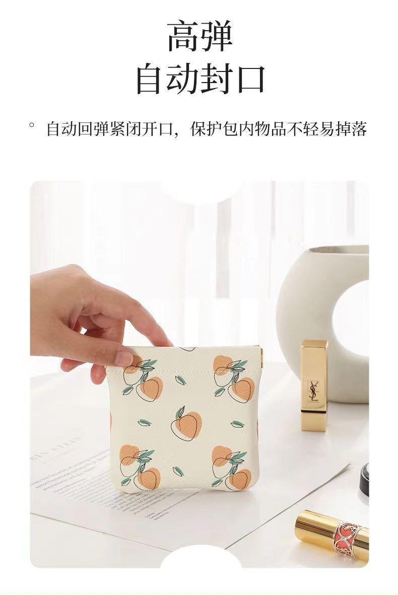 Product Introduction of Auto-closing storage pouch-mini travel organizer for cosmetics, lipstick, Keys & Coins, compact zipper coin purse, portable small items carry case for women ATK spice bags spice bags basketball wrapping throw plastic bag basketball wrapping 3