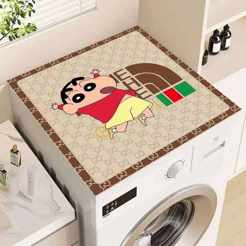 Bút Chì Màu Đất Diatom, Bìa Máy Giặt Shin-chan, Thấm Hút, Bìa Thảm Bồn Rửa Thông Dụng Thảm Chống Ẩm Tủ Lạnh, Thảm Chống Nắng, Thích Hợp Cho Năm 2025, Số Lượng Người: 1216 5