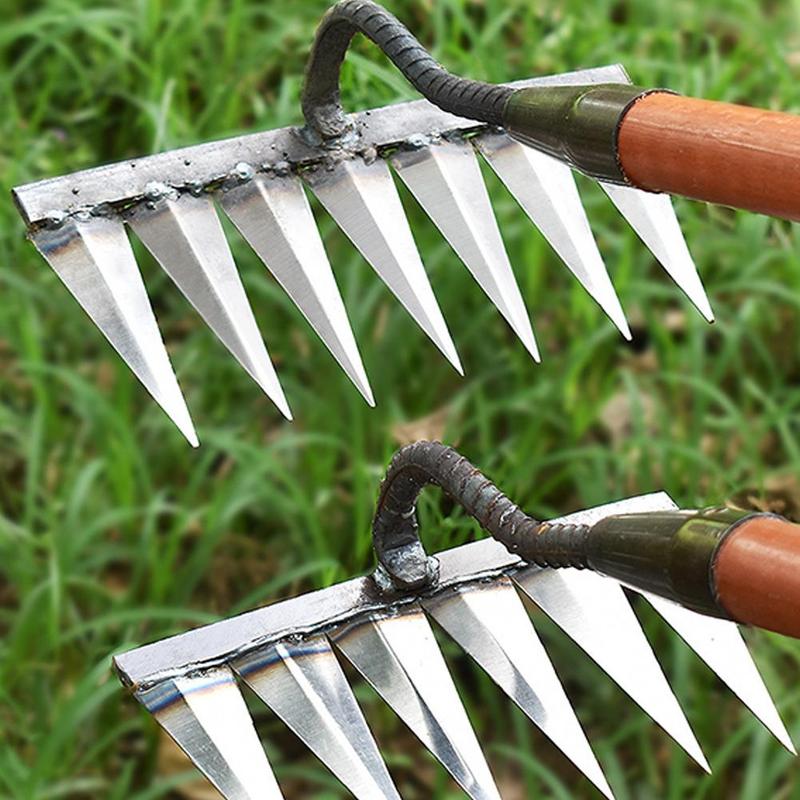 Product Introduction of Garden Weeding Rake Garden Hoe Weeding Handheld Garden Planting Hoe Rake Farm Garden Z7L3 32