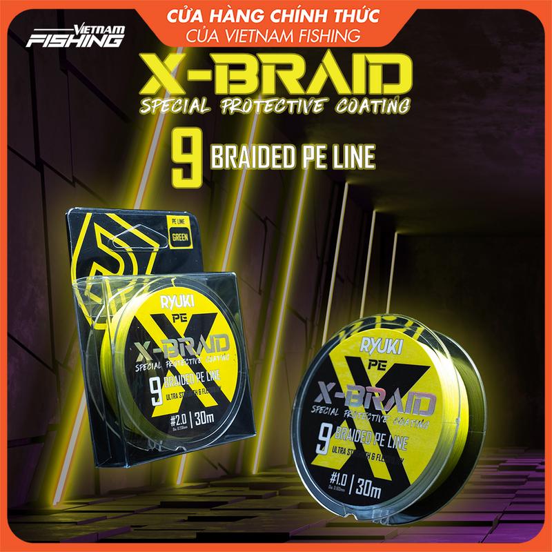Dây Câu Cá RYUKI PE 9X Braid