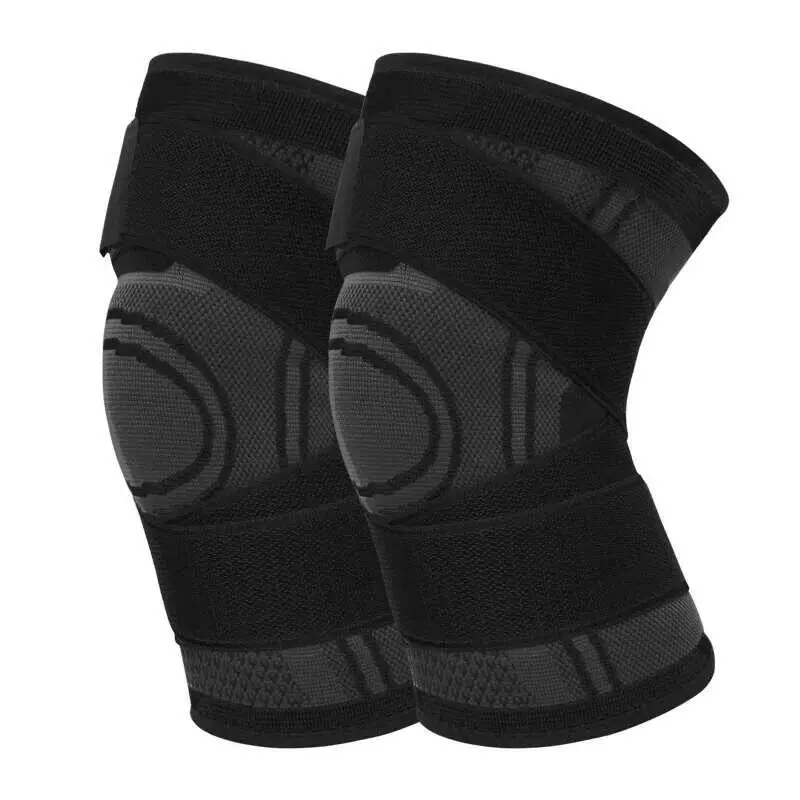 1PC Sports pad Men Pressurized Elastic Knee Pad Support Fiess Gear Basketball Volleyball Brace Tennis Cycg Protector