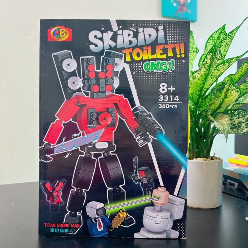 Bộ đồ chơi lắp ráp Toilet Skibidi Titan Sound Man CameraMan Titan TVman Loa SpeakerMan V2 Toy 1