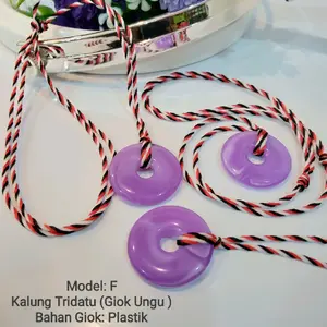 Kalung Tridatu Giok Bahan Plastik untuk Pria wanita