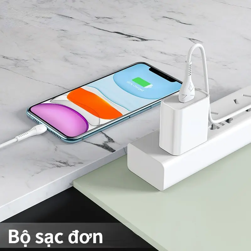 Củ sạc C81 sạc nhanh 2.1A 1 cổng sạc USB chất liệu PVC an toàn dành cho iPhone Samsung Huawei Xiaomi Oppo Phụ Kiện 5