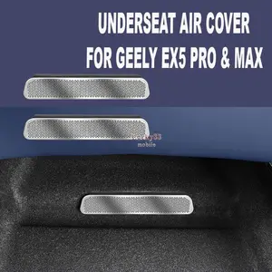 Underseat Air Cover For Geely EX5 Pro & Max outlet protective cover air conditioning vent metal Pelindung Ventilasi Udara Bawah Jok Material Ramah Lingkungan Tidak Berbau Give Your Car Interior Luxury Prevent Foreign Object From Falling Lower Air Vent Jok