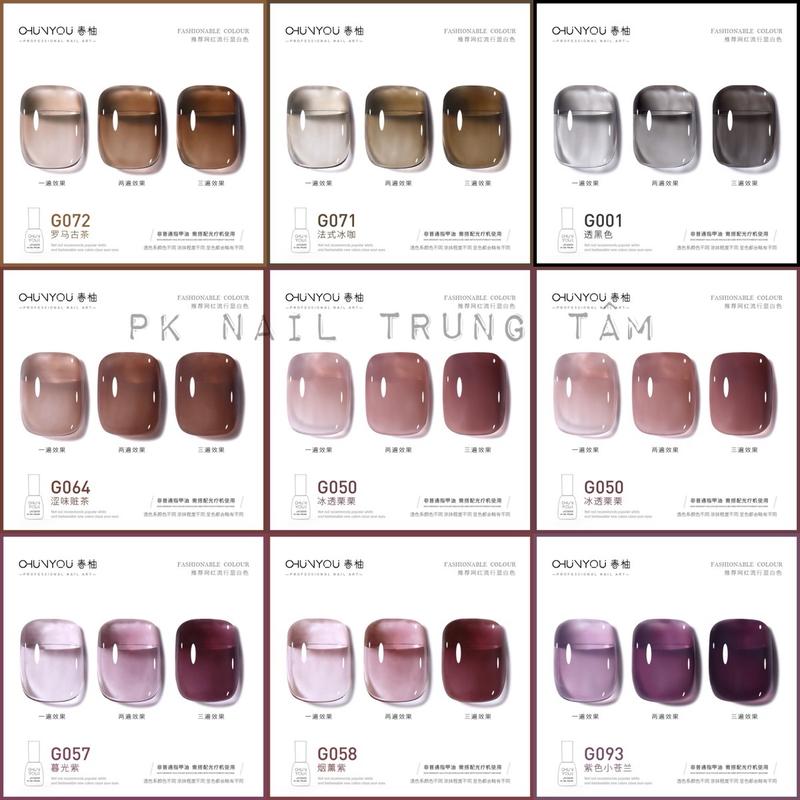 106 màu sơn gel đủ tone màu thạch-sơn gel angels thạch trà sữa,thạch ghi,thạch đỏ rượu vang,thạch hổ phách,thạch xanh,thạch tím sữa,trắng gạo đậm,trắng gạo nhạt 3