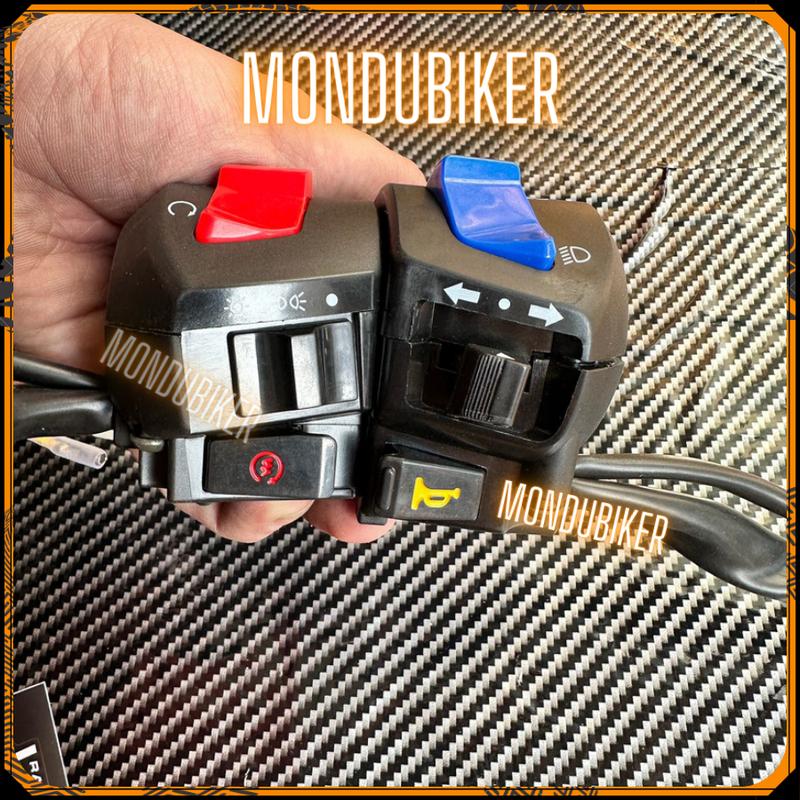 Cùm công tắc FZ - V2 gắn ghi đông xe máy xe điện với kiểu dáng hiện đại tích hợp nhiều chức năng tiện ích. Phụ Kiện Phụ Tùng