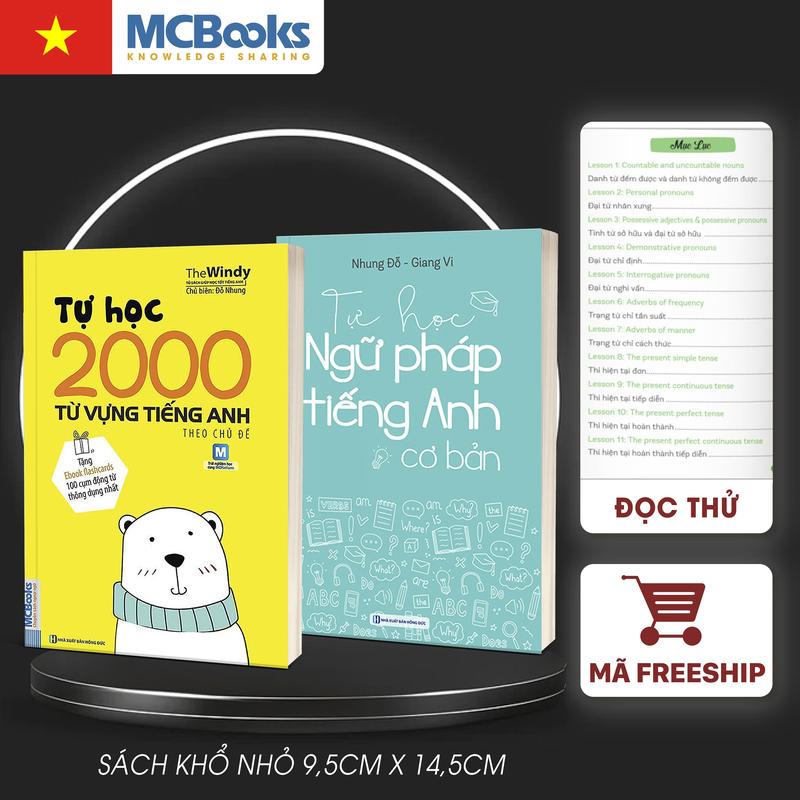 Sổ Tay 2000 Từ Tiếng Anh - Ngữ Pháp Tiếng Anh Cơ Bản Cho Người Bắt Đầu Tự Học Tiếng Anh - Sách MCBooks