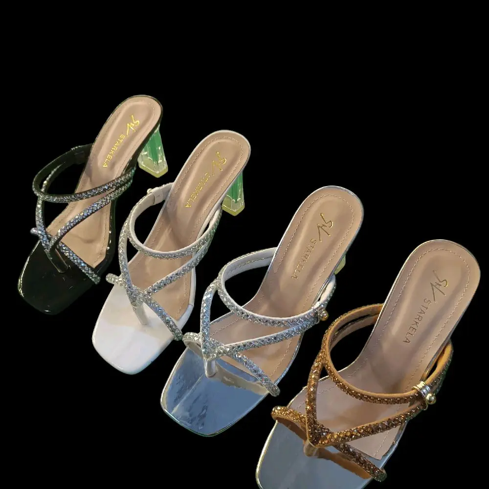 Giày cao gót nữ quai xoàng đá got mika 7cm - Kutit Nguyễn