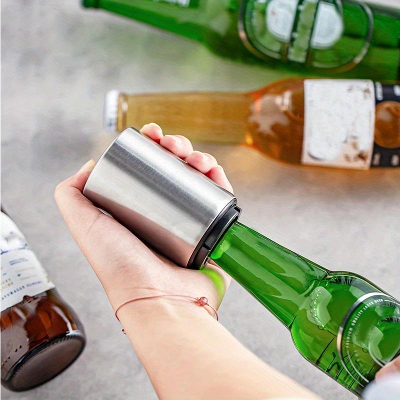 Product Introduction of Automatic Beer Bottle Opener Magnetic Push Down Design for Easy Opening of Wine Beer & Soda Caps  Creative Kitchen Tool for Home Bar Accessories 0
