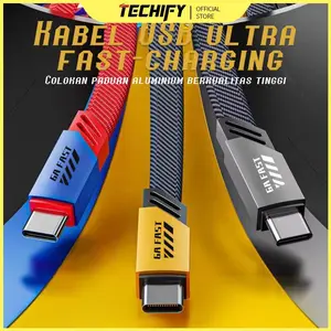 Kabel Data Pengisian Cepat 120W 6A dengan Desain Bertema "Cyber Armor" yang Ditenun dengan Baik, Kabel Pengisian USB untuk Ponsel, dan Charger Super, Kompatibel dengan iPhone iOS/Android ke Micro USB Type-C IP untuk iOS Lightning