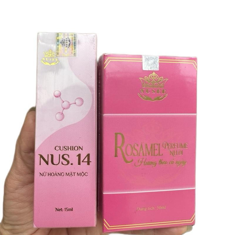 Phấn phủ chống nắng NUS.14 Mộc mỹ nhân nusee tặng nước hoa rosamel Cosmetic