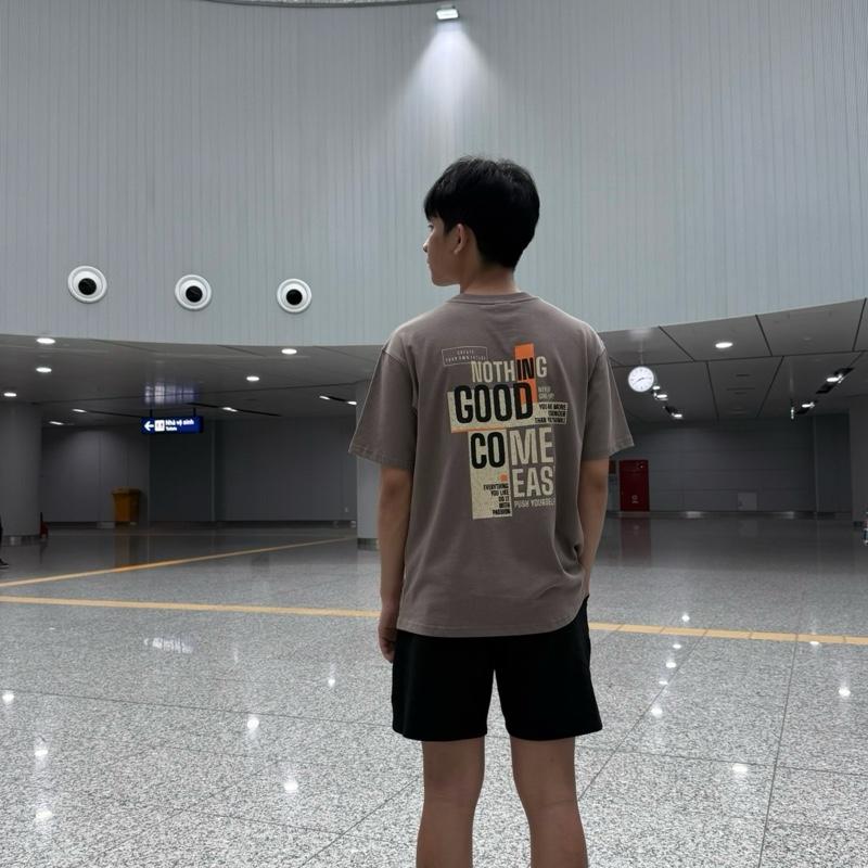 Áo thun cotton UniLocal cao cấp mềm mướt 270gsm oversize unisex Nothing áo phông chất liệu cao cấp 3