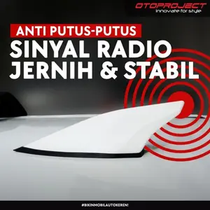 Otoproject - Shark Fin Antenna Mark Iv | Penguat Sinyal Radio & GPS di Mobil, Model Sporty, Universal untuk Semua Mobil