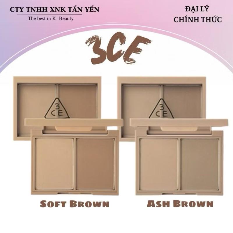 Phấn Tạo Khối 3CE Contour Shading 8.5g Ash Brown - Soft Brown