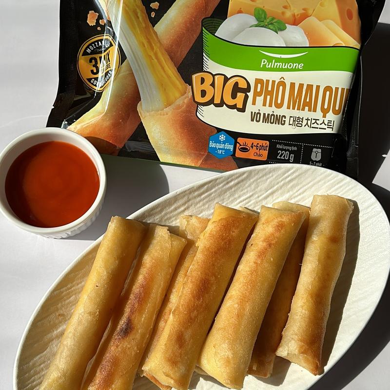 [Hỏa tốc HCM] Phô mai que big size Pulmuone 220g 1