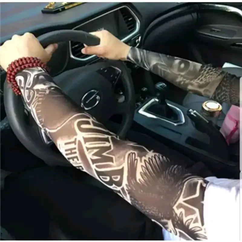 manset tangan tatto/lengan handsock tatto murah Random 6pasang 6
