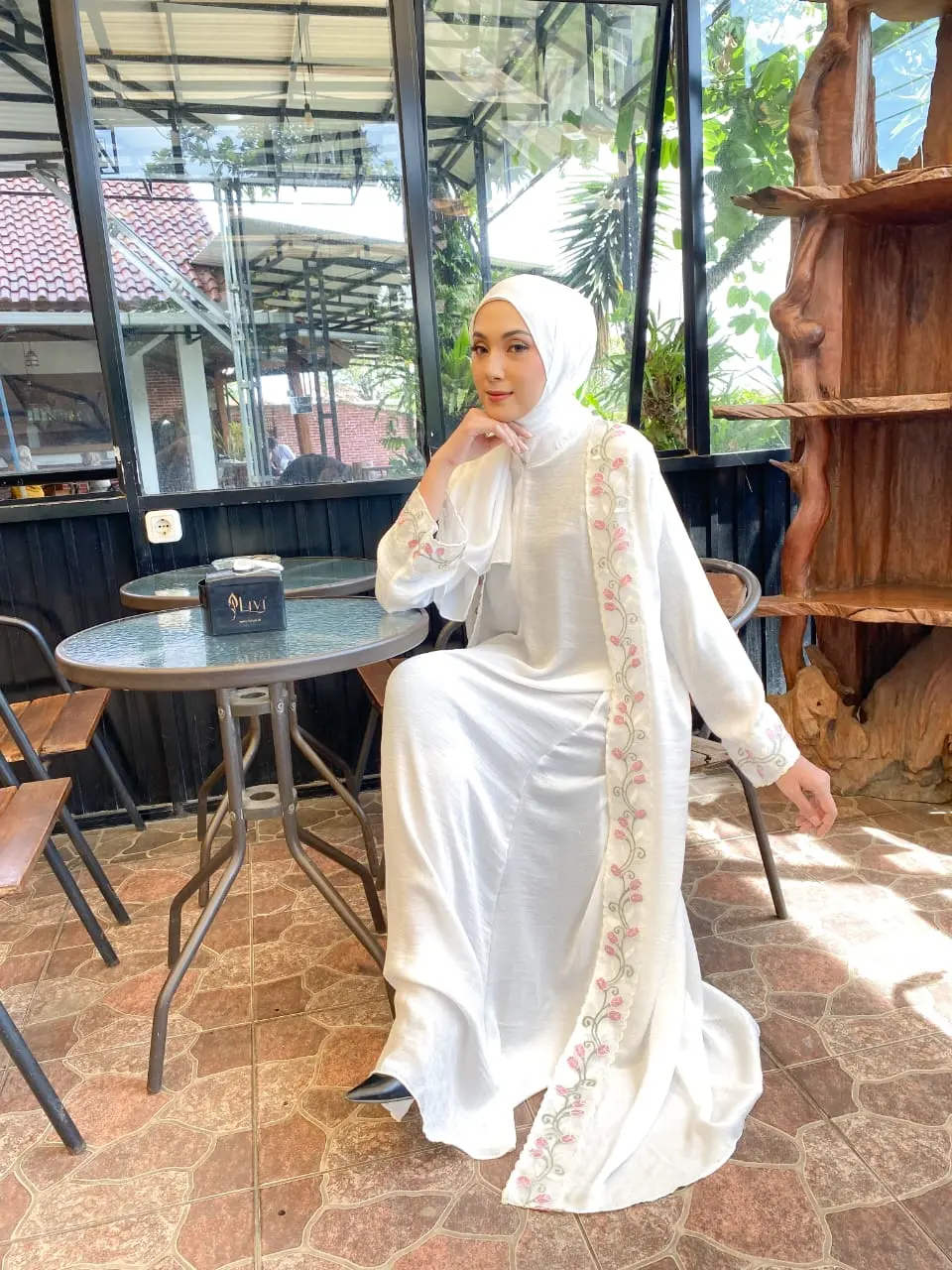 Zakia Abaya Raya Series Santorini Silk Premium Friendly Busui Dress Lebaran