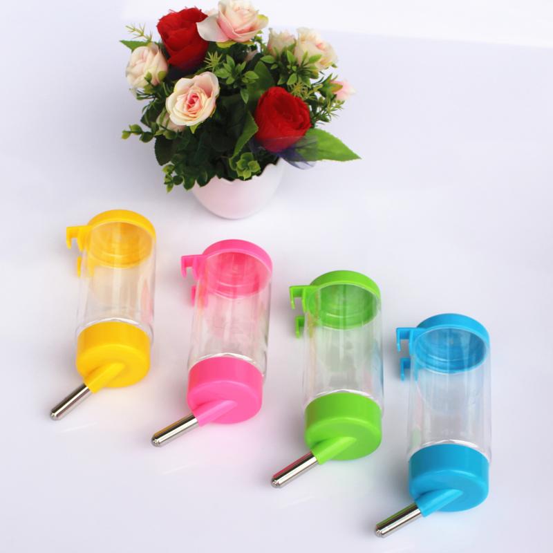 Bình nước con Thỏ tiện lợi, Bình nước gắn chuồng cho chó mèo, Hamster Chuột Lang 400ML máy  nuôi