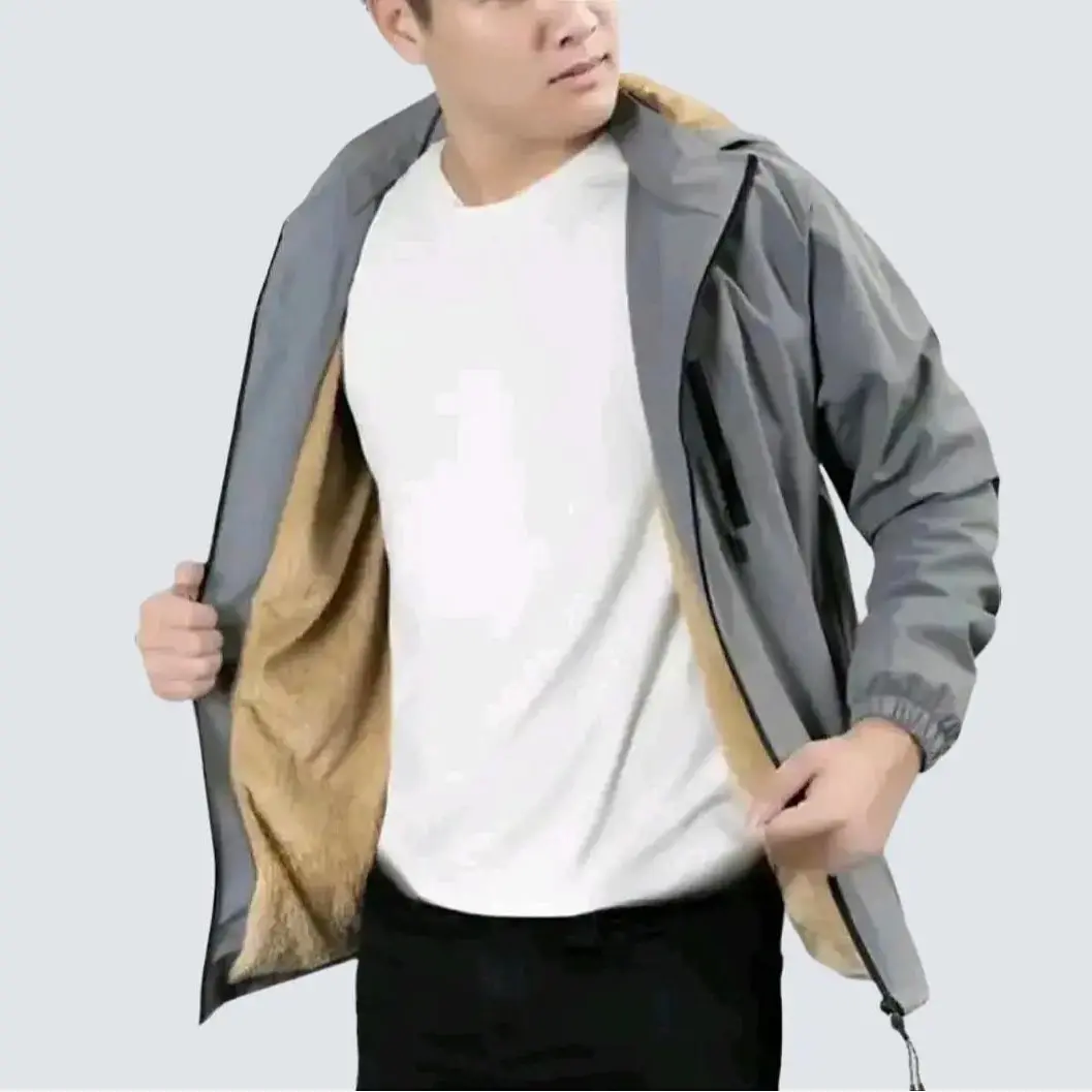 Áo Khoác Gió 2 lớp Nam Nữ  Mẫu Ba Khóa Lót Lông  Menswear Có Túi