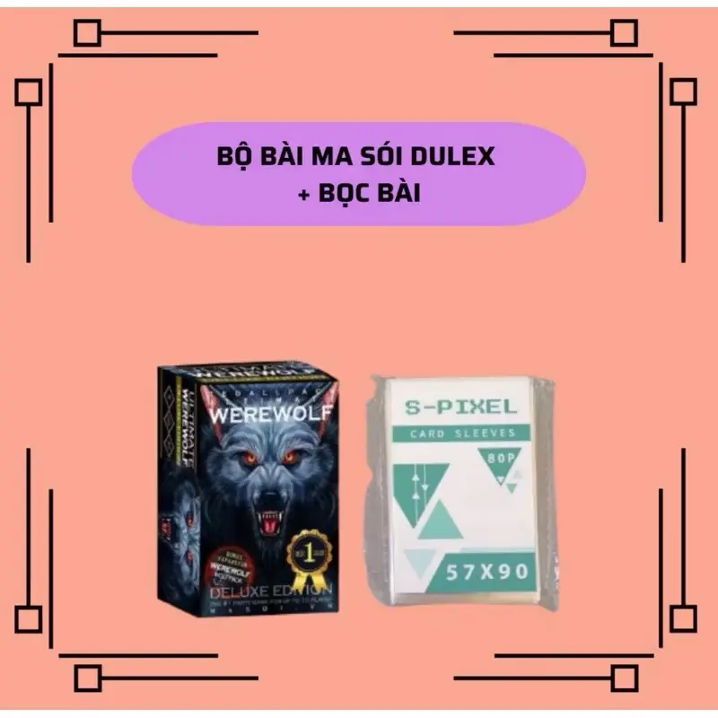 Bài ma sói Deluxe loại 21 lá và 66 lá, phiên bản Tiếng Việt, bộ bài boardgame được ưa chuộng, phù hợp với mọi lứa tuổi 7