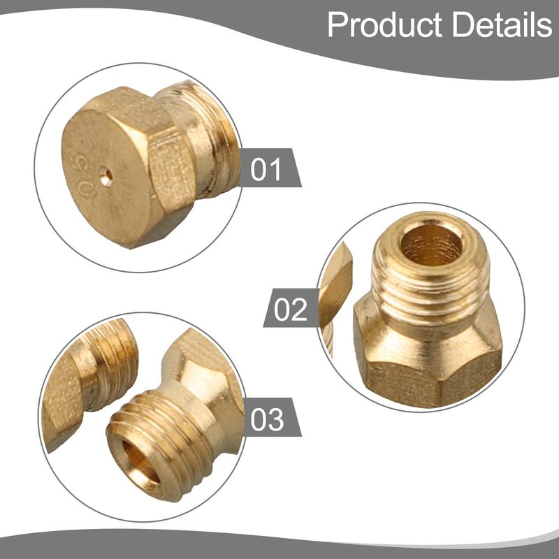 Product Introduction of Vòi phun chuyển đổi LPG, 5 CÁI, cho bếp Ga, vòi phun đồng, thích hợp cho bình phun Propan 23