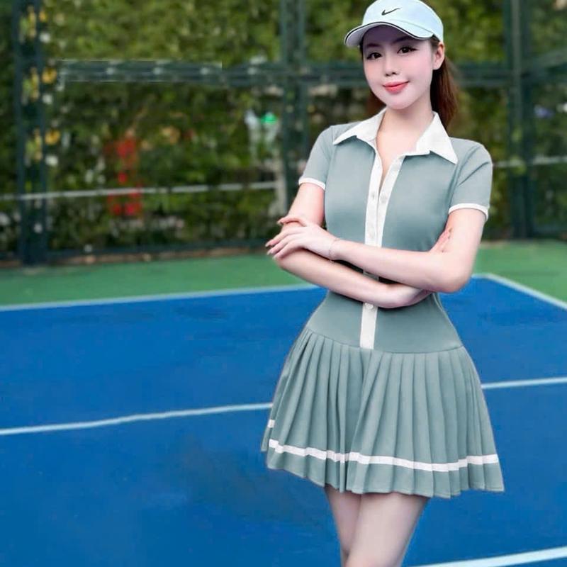[PICKLEBALL] Hàng mới về - Set váy liền thể thao chơi Pickleball, Tennis có thể giặt máy ️ size m:49-53kg 8