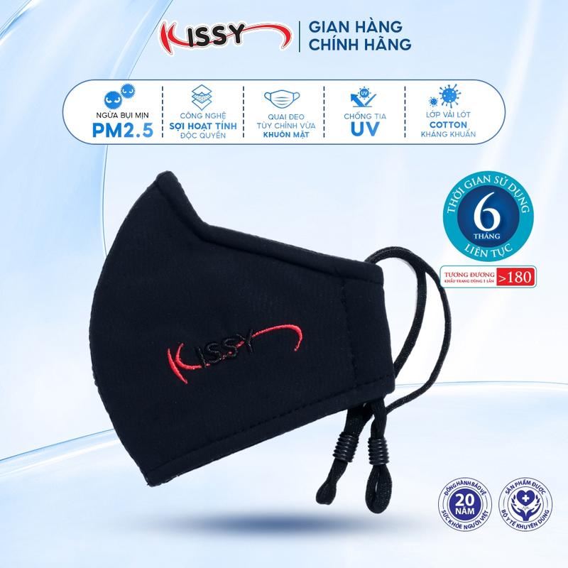 Khẩu Trang 5D Kissy Sợi Hoạt Tính Chống Bụi Mịn Kháng Khuẩn Chống Tia UV Nhiều Màu Phụ Kiện