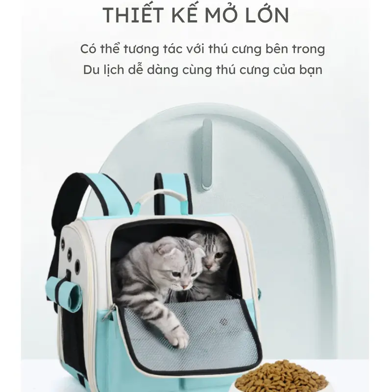 Balo đựng chó mèo vận chuyển chó mèo size lớn chống nắng Hoshi Pet BL14, túi vận chuyển chó mèo giá rẻ 6