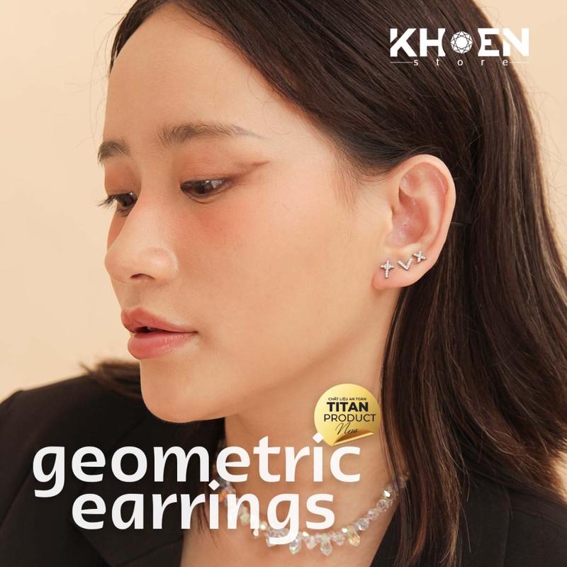 (1 Chiếc) Khuyên Chữ X Đá - Titanium G23 - Khoen Store 5