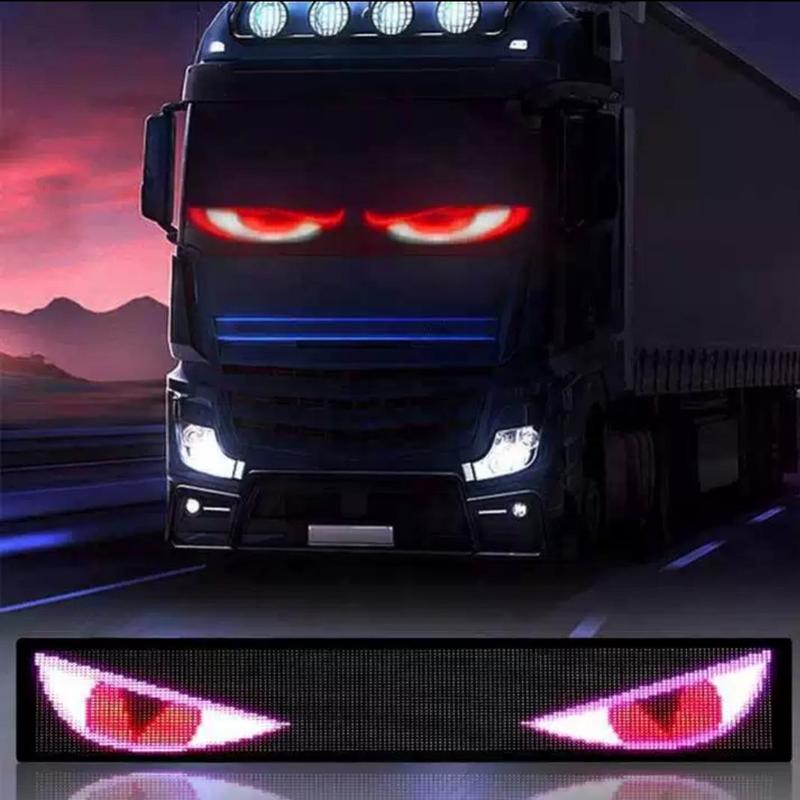 Car LED Sign, 1pc APP Control Car LED Matrix-Pixel Panel, Car Decorative Light, Universal Car Interior Accessories 0