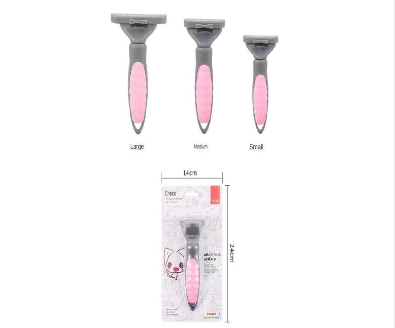 Pet Removal Hair Comb Cat Hair Removal Knife Pet Grooming Comb Hair Comb Dogs and Cats Hair Trimmer Knot Opening Knife Golden Retriever Hair Removal Knife Make your pet's hair nature.Silky and Healthy! 7