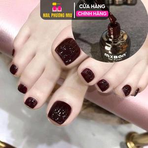[Sơn Lẻ] Sơn Gel Đỏ Mận MXBON Số 6 Đặc Biệt 15ml Siêu Đậm Mướt, Dễ Kéo, Cần Dùng Đèn Hơ Nhanh Khô, Sơn Móng Làm Nail Đỏ Đô, Đỏ Mận, màu Sơn Đỏ Cherry Siêu Xinh Không Ánh Tím