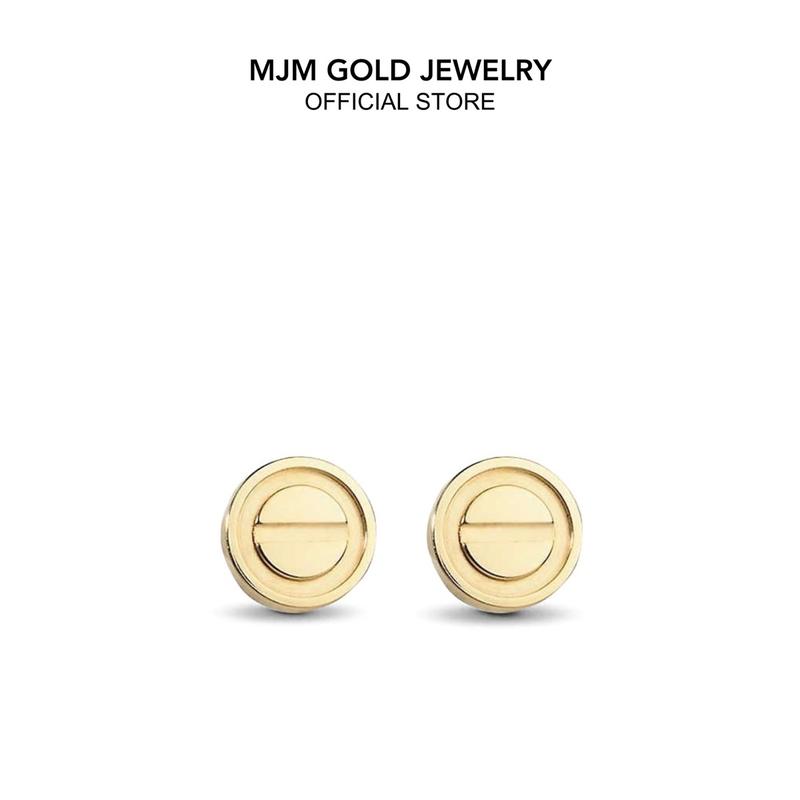 MJM 18K Gold Designer Stud Earrings