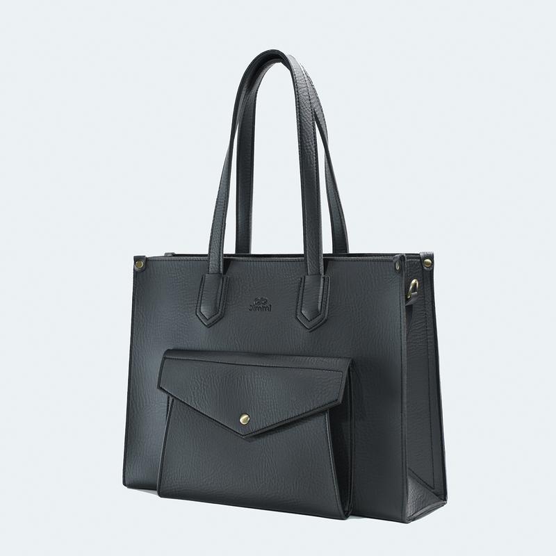 Túi Xách Nữ Da Công Sở Đeo Vai Đeo chéo Angela2 Tote Bag Jimmi Hình Chữ Nhật Sang Trọng Vintage Đen Nâu Bò