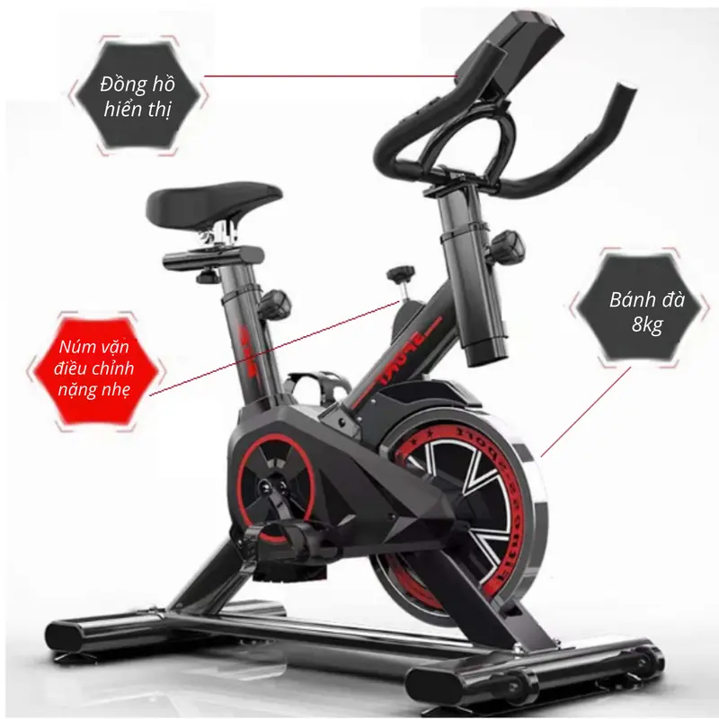 Xe đạp tập gym tại nhà Spinbike GH - 600, Xe đẹp thể dục tại nhà có cảm biến nhịp tim 4