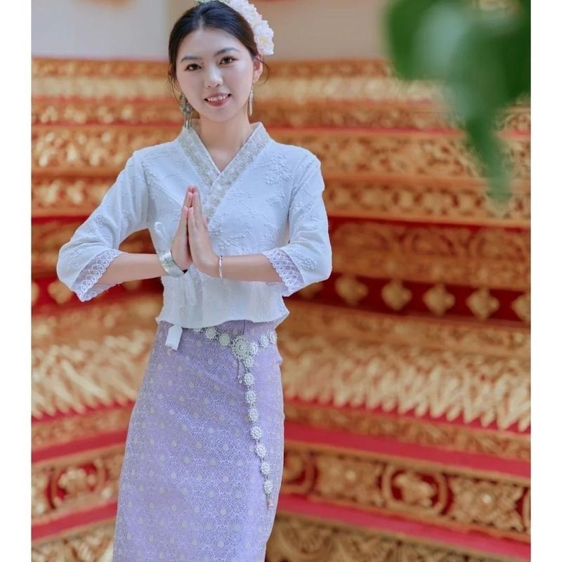 Product Introduction of 2024 Summer new Chinese style clothing fashion WOMEN'S wear set traditional long dress 12