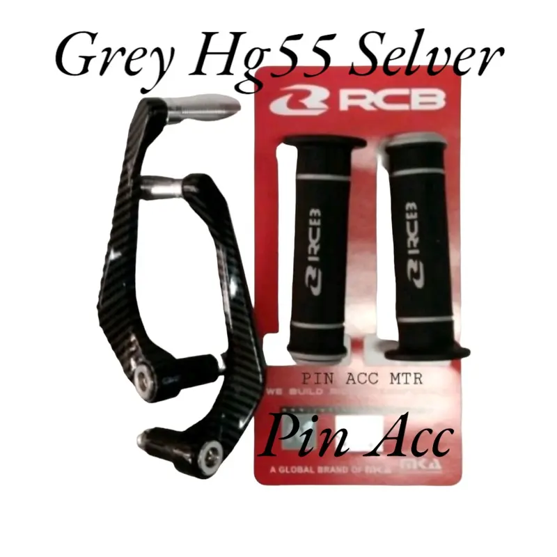 PAKET VARIASI MOTOR PROGUARD KARBON SABIT PLUS + HANGRIP RCB HG55/HG66 HITAM 3
