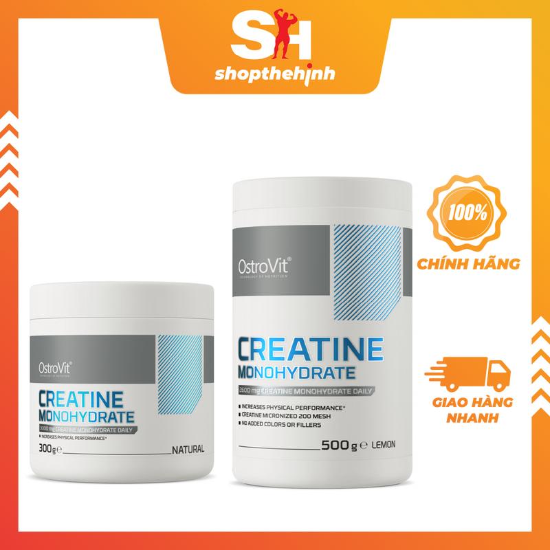 [HỦ / TÚI TÙY ĐỢT] OstroVit Creatine Monohydrate 300g / 500g - Bột Creatine Tự Nhiên Từ Ba Lan Pha 3/4 Muỗng Vào 100-150ml Nước Uống Hàng Ngày Tăng Cơ Hiệu Quả Không Mùi Không Phụ Gia