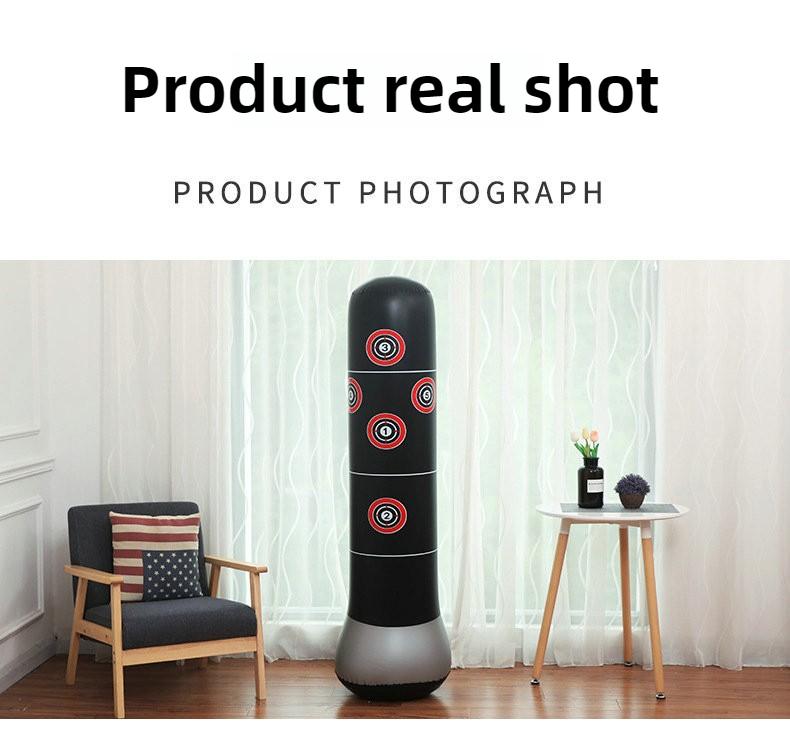 Product Introduction of Heavy-Duty Inflatable Punching Bag & Stress Relief Stand - Adult & Kids Fitness Bobble Head, Boxing Pillar for Exercise & Fun! 9