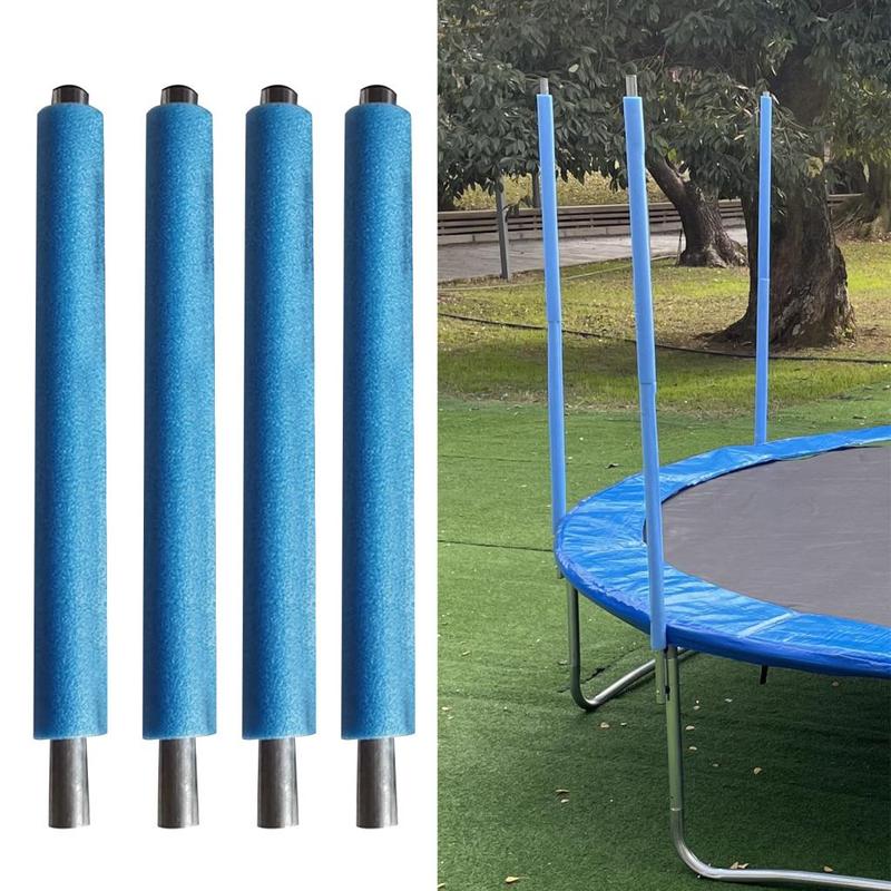 Zwudqco- Trampoline Pole Replacement Kids Trampoline Pole Universal Trampoline Pole Foam Cover Replacement Parts for Safety Enclosure Set of 4 1.76/1.96m Length Anti-collision 7
