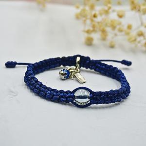 Vòng tay handmade đá bán quý phong thuỷ đính charm 4