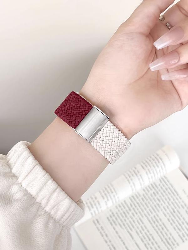 Product Introduction of ห่วงถักเดี่ยวสำหรับ Apple Watch สายรัดพิเศษ 49 มม. 40/44/45/41/42/38 มม. สร้อยข้อมือเข็มขัดไนลอนยืดหยุ่นสำหรับ iWatch series 7 3 se 6 8 16