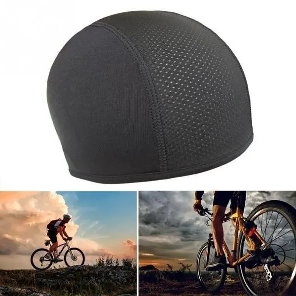 1PC Running Sports Beanie Cycling Caps Skull Cap Moisture Wicking Cooling Helmet Inner Liner Beanie Dome Cap AH