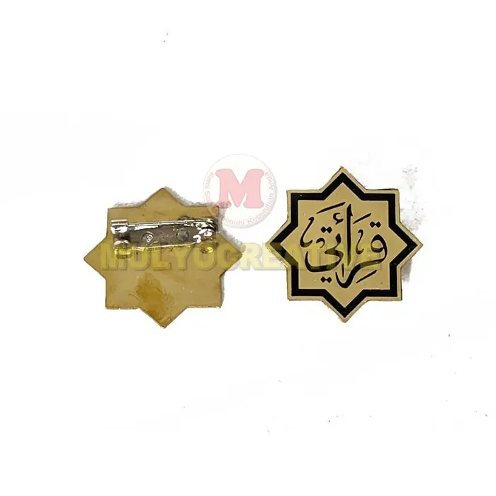 Pin Qiroati Pin Bros Qiroati Bahan Full Logam