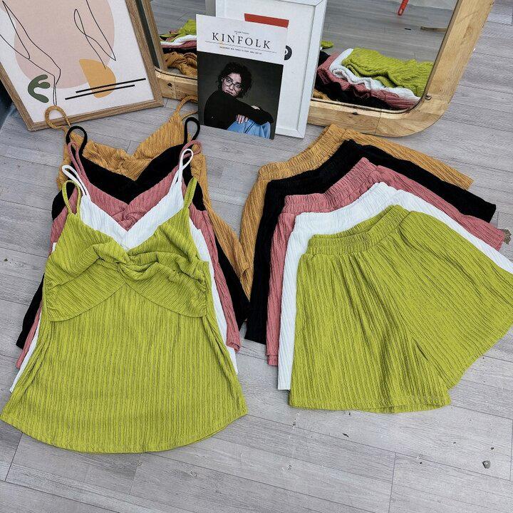 Set Quần Áo Bigsize Nữ ,Bộ Đồ Tiểu Thư Big Size Vải Thun Xốp Mặc Mát Mẻ Lên Phom Dễ Thương SET39 Top Polo