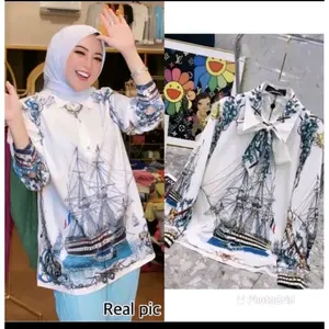 NEW KEMEJA BANGKOK MOTIF KAPAL CANTIK IMPORT