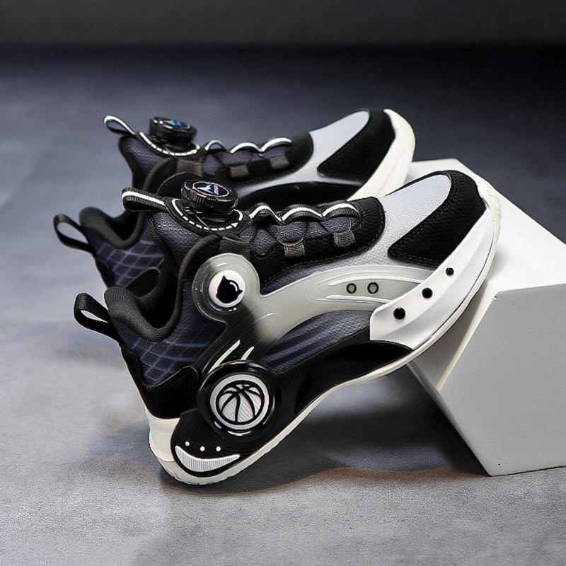 Giày Trẻ Em, Giày Bé Trai, Giày Thể Thao, Lưới Thoáng Khí, Nút Xoay, Năm 2024 phong cách Hàn Quốc