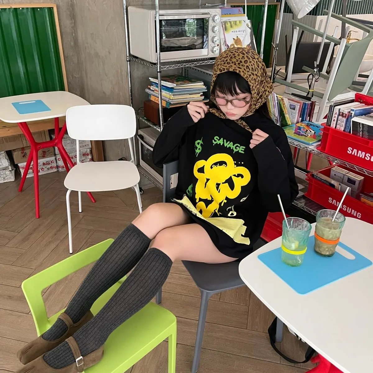 Áo Thun Cotton Dáng Ôm, Tay Dài, Fe! In hình, kích thước Nhỏ độc đáo, đầy màu sắc, được xử lý co rút, 250gsm, Thích hợp cho nam và nữ, cổ áo