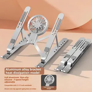 COD Tablet Stand Laptop Stand Holder Portable Dudukan Laptop Aluminium Alloy Laptop Kipas Pendingin